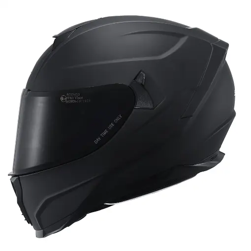 Scoyco 869 Shadow Full Face Motosiklet Kaskı - Güneş Vizörlü Intercom Uyumlu resmi