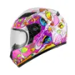 Sway SW 815K Ocean White Pink Çocuk Motosiklet Kaskı - ECE 22.06 Hafif ABS resmi