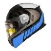 MTS M-966 V2 WX91 Çene Açılır Motosiklet Kaskı - Güneş Vizörlü ABS resmi