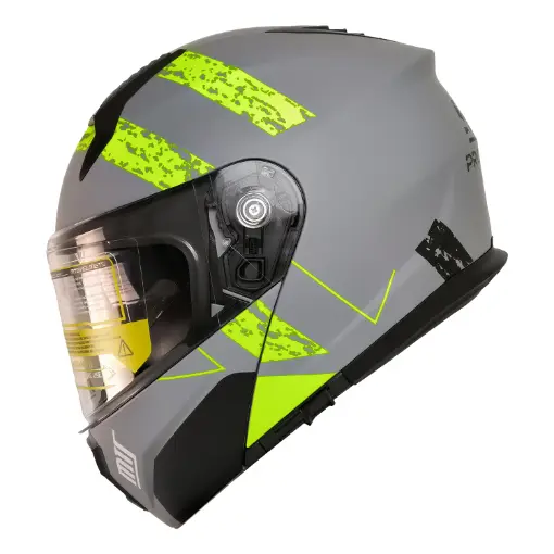 MTS M-966 V2 TU61 Çene Açılır Motosiklet Kaskı - Güneş Vizörlü ABS resmi
