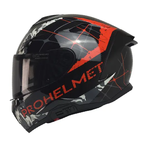 MTS X340 Clay Full Face Motosiklet Kaskı - Fiber Gövde Güneş Vizörlü resmi