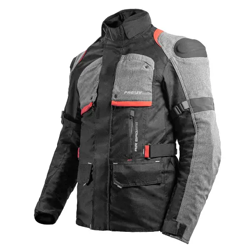 Prosev NF-2500 Red Airbag 4 Mevsim Uzun Motosiklet Montu - CE Korumalı resmi