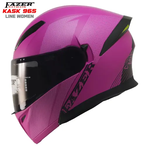 Fazer 965 Line Women Full Face Motosiklet Kaskı - Kadın Tasarımlı Konforlu resmi
