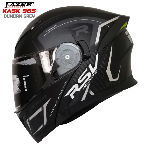 Fazer 965 Duncan Grey Full Face Motosiklet Kaskı - Aerodinamik Konforlu resmi