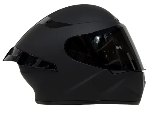 Rivox R2 Mat Siyah Full Face Kask - ECE 22.06 Pinlock Uyumlu Güneş Vizörlü resmi