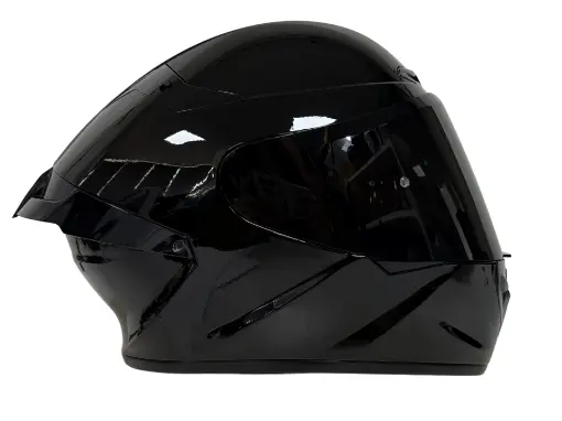 Rivox R2 Parlak Siyah Full Face Kask - ECE 22.06 Pinlock Uyumlu Güneş Vizörlü resmi