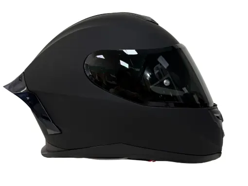 Rivox R1 Mat Siyah Full Face Kask - ECE 22.06 Pinlock Uyumlu Güneş Vizörlü resmi