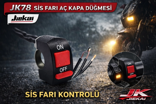Jiekai JK78 Sis Farı Aç Kapa Düğmesi - Pratik Ergonomik Kontrol Anahtarı resmi