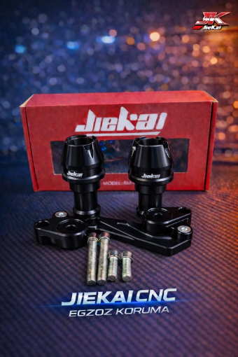 Jiekai RM-04 Egzoz Koruma Takozu CNC Siyah - Sportif Görünüm Darbe Korumalı resmi